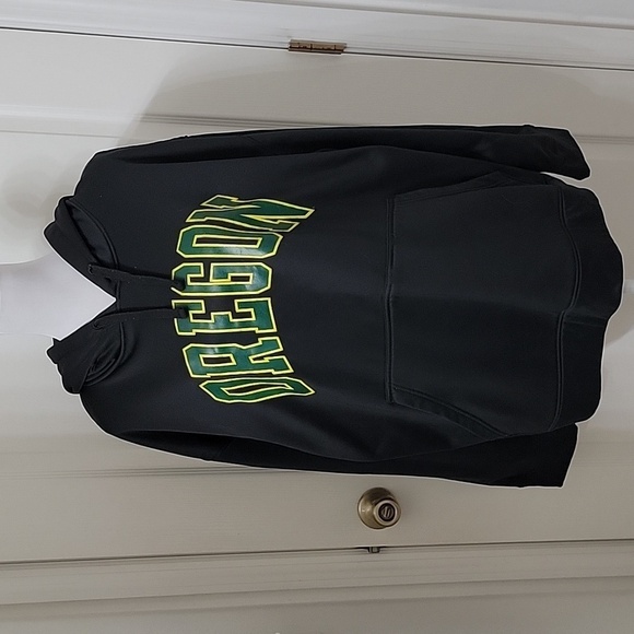 Knights Apparel Size 2XL Black Hoodie with "OREGON" Spellout.  Oregon Ducks? - Picture 1 of 12